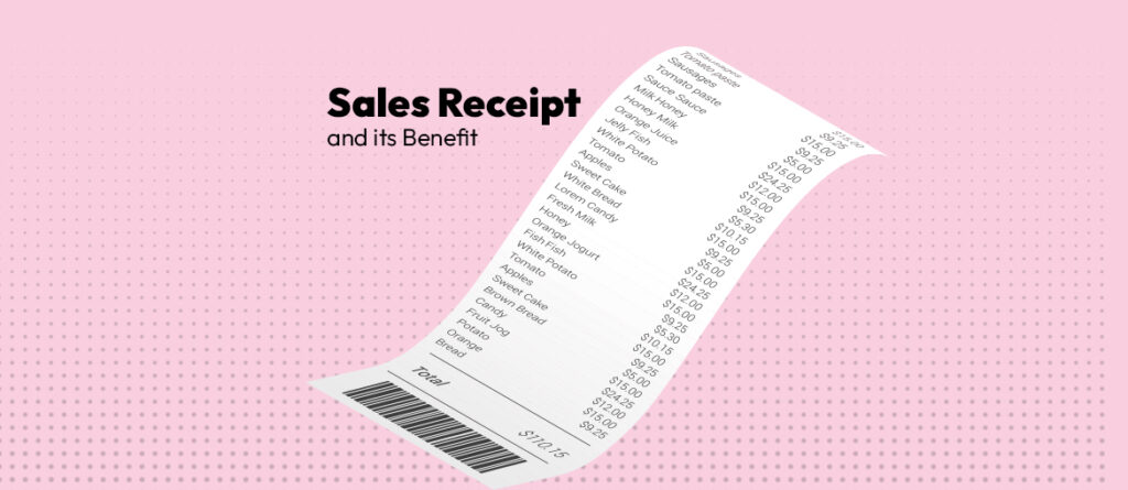 How To Write A Sales Receipt